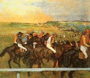 Edgar Degas Racehorses oil